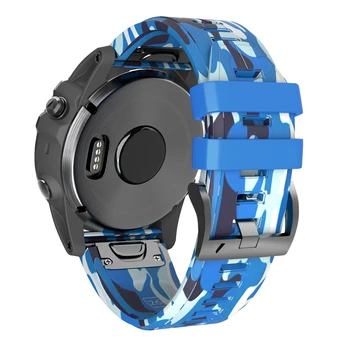 Nov 26 mm Watchband za Garmin Fenix 5X Plus 3 3 HR 6X Pro MK1 Watch Hitro Sprostitev Prikrivanje Silikonski Enostavno fit Zapestje Trak Trak