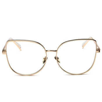 RBROVO 2021 Kovinski Cat Eye Glasses Okvir Ženske Oversize Očal Okvir Za Ženske blagovne Znamke Oblikovalec Jasno, Leče Očala Okvir Ženske