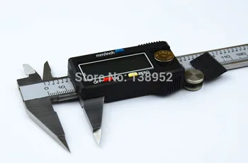 0-150mm 6 Inch Točke Čeljusti Digitalno kljunasto merilo Mikrometer Merilnik Veliki LCD Digitalno kljunasto merilo Z Majhno Točko Čeljusti