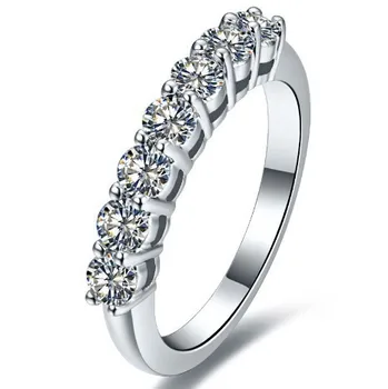 0.7 karat SONA Simulirani kamen Infinity poročni prstani za ženske,poroko pasovih,sterling silver obroči Padec Ladijskega prometa