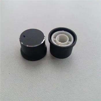 10pcs aluminija plastike gumb potenciometra gumb 16*12*6 mm Piling potenciometer skp Glasnosti gumb za vklop skp za HI-FI ojačevalec