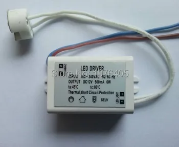 10pcs led driver 12v napajanje LED Adapter 6W 500mA Voznik 220 do 12V 5a Transformator za LED G4 MR11 MR16