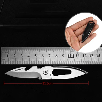 11,5 CM Mini Zložljiv Nož keychain Multi Funkcionalno Orodje Ključnih Žep Pismo Tabor na Prostem Zmanjšati Lupilnikom Olupimo Parceli odprta