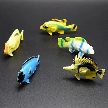 12 pisane tropske ocean fish angelfish okrasne ribe model igrača simulacije ribe zbiranje igrač darilo