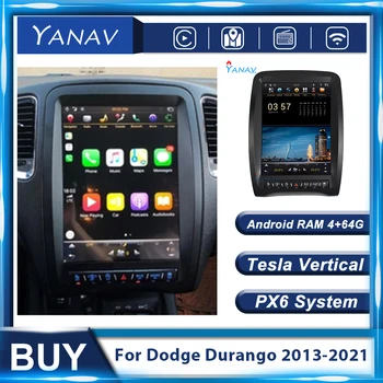 128G PX6 Android Stereo Sprejemnik avtoradia Za Dodge Durango 2013-2021 Auto GPS Navigacijo, Audio Multimedijski Predvajalnik MP3 Vodja Enote
