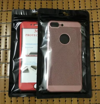 12x20cm Brisanje/Črno Plastično Zadrgo na Drobno Embalažo Bag Mobilni Telefon Za Iphone 11 Pro XS Max XR X Primeru Telefon Funda Coque
