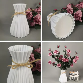 1PC PE Plastični Vaza Prenosni Gospodinjski Edinstveno Vaza Cvetlični Aranžma Posodo Dekoracijo Doma Dekor