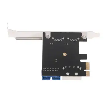 1Set 2 Vrata, PCI Express, USB 3.0 Sprednji Plošči s krmilno Kartico Tok 4-Pin & 20 Pin