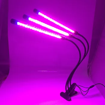 2/3/4 GLAVO USB števec LED Rastlin Raste Luči razsvetljava 5V adapter za uporabo v zaprtih prostorih rastlinskih toplogrednih Cvet raste Ffs Lučka