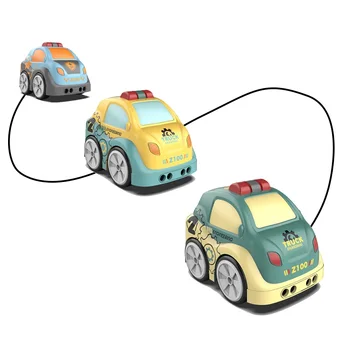 2.4 G Čarobno Risanka Inteligentni Senzor Električni RC Avto radio, daljinsko upravljanje Mini avtomobilov, Glasba Igrače za fante, otroci Božično Darilo