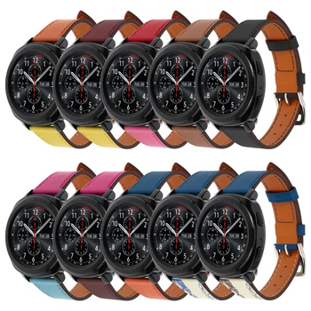 20 mm 22 mm Usnje Pasu za Samsung Galaxy Watch 42mm Watch Band za Garmin Vivoactive3 za Huawei Watch 2/Amazfit Bip Trak