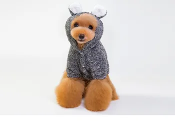 2018 jeseni in pozimi ljubljenčka psa hoodies oblačila barva koralni žamet pes plašč, jakne zadebelitev leni Teddy bear pes kostum