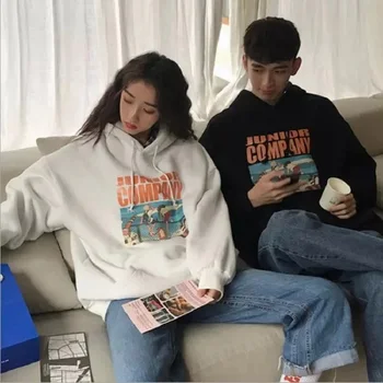 2019 jeseni trend pulover moške hooded hip-hop plima blagovne znamke korejski svoboden suknjič študent nekaj plus žamet pulover