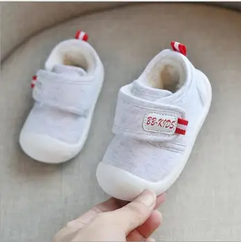 2019 malčke baby toddler dekle čevlji Fantje zimske otroška obutev Modni Mali Otroci Čevlji Toplo Otroci Čevlji Bombaž