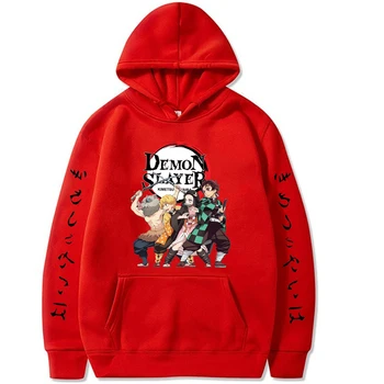 2020 moda Demon Slayer Hoodies Ulične Demon Slayer puloverju Majica Moški Modni jeseni, pozimi Hip Hop hoodie puloverju