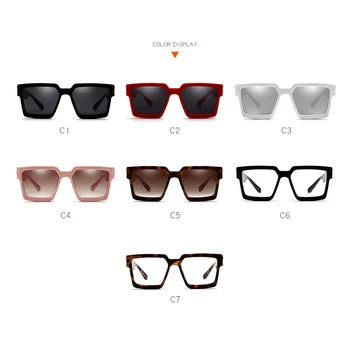 2020 Modni, Klasični Luksuzni Znane blagovne Znamke Design Prevelik Kvadratnih sončna Očala Ženske Moški Ščit ins sončna Očala Za Žensko UV400
