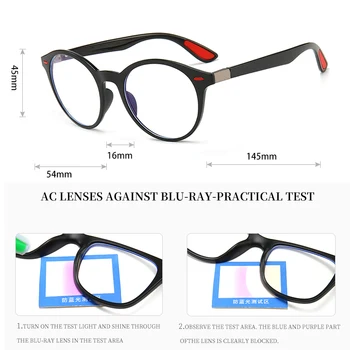 2020 TR90 Modra Svetloba Blokiranje Obravnavi Očala Moški modni novo steklo Okvirji Ženske moški Trend Stilov blagovne Znamke Optični oculos original
