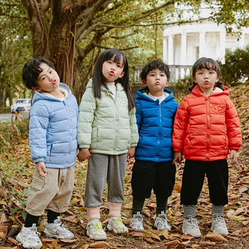 2021 Nove Zimske Jeseni Dekleta Fantje Bombažno Jakno Zgostitev Otroci Plašč Toplo Hooded Windproof Vrhnja Oblačila Otroci Parkas