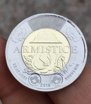 28 mm, Kanada 2 dolarja Commonwealtha Kovancev Stari Originalni Kovanec Zbirateljske Edition Realno Naključno Leto