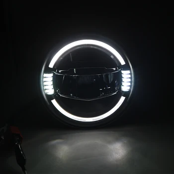 2pcs 7 Palčni Led Vožnja Svetlobe 50 W LED Avtomobilski Žarometi Kit Auto za Jeep Led Glavo Svetilke Žarnice Kratki &