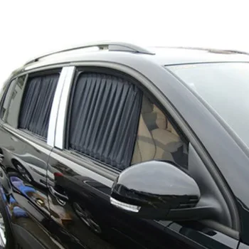 2x Avto UV Zaščito Sonce Odtenek Zavese Strani Okna Vizir Očesa Kritje Ščit Avto Dežnik Zavese
