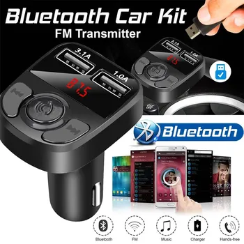 3.1 dvojno USB avto polnilec vžigalnik Bluetooth, MP3, FM modulator hands-free (prostoročni Bluetooth sprejemnik
