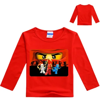 3-12Years 2019 Fantje T Shirt Legoes majica s kratkimi rokavi Dojencek Ninjago Fant Tshirt L Rokavi Otroci Poletnih Oblačil Malčka Fant Majice