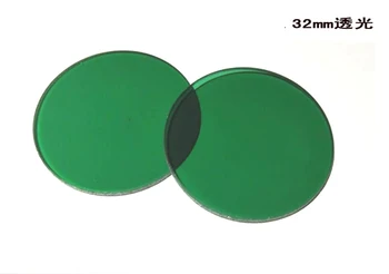 32mm Premer Leče Steklene Barve Absorpcija Zelena Modra Rumena Rdeča Bela Mikroskopijo Filter Biološki Mikroskop Spojina Filter