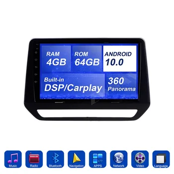 360 Kamera 4GB+64GB 9 Inch Android 10.0 Avto Multimedijski predvajalnik Za Renault Triber 2019 AVTO radio audio stereo GPS navi vodja enote