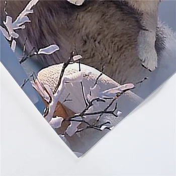 3D-Tiskana Posteljnina Nabor Sneg Wolf Živali Enotnega Dvojno Kraljica Kralj Rjuhe Kritje Twin Polni Velikosti Posteljno Perilo Za otroke, Odrasle Bedclothes