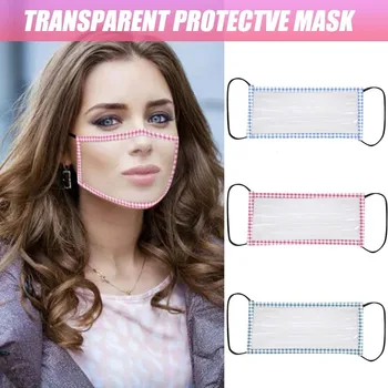 3pc Prozorno Masko Z Jasno Air Čiščenje Obraza Masko Okno Viden Izraz Za Gluhe In Težko Visoke Kakovosti Varnosti