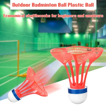 3PCS Prostem Badminton Žogo Plastično Žogo Šport Izvajanje Usposabljanja Shuttlecocks Barva Žogo, Badminton