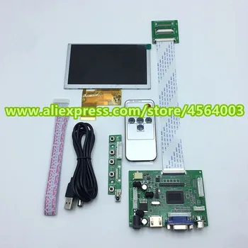4.3 palčni zaslon Visoke ločljivosti 480*272 40pin LCD gonilnik Krmilnika odbor TTL monitor HDMI+VGA+2AV izhod za raspberry pi