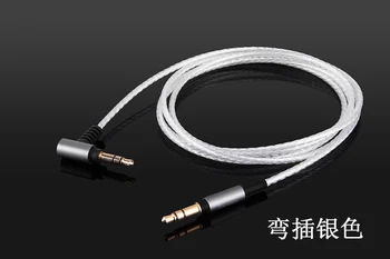4/6 Zamenjava Srebro nadgradnja Audio Kabel Audio Technica ATH-M50xBT SR50/SR50BT slušalke