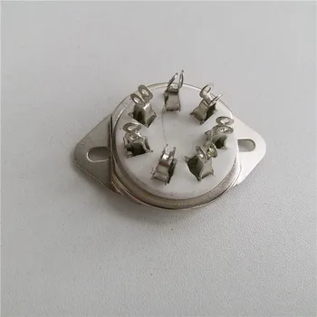 4pcs keramične cevi vtičnico 7 pin cev vtičnico GZC7-21 srebrna stopala za 6 A 7/6 B 7/6 F 7/6 WC 5/12 5 cev amplfier