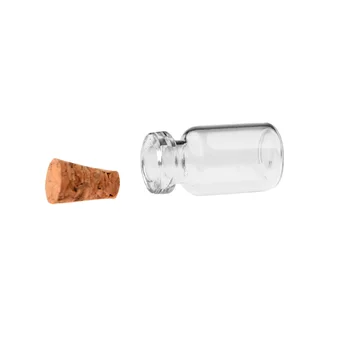 50Pcs/100 kozarcev za 0,5 ml Mini Jasno Steklenici, ki Želijo Steklenico Vial Prazne Steklene Kozarce Z Zamaškom iz Plute Poroke Želja Stranke Uslug