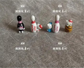 50pcs/veliko lepe male živali igrače kawaii srčkan mačke z bowling 2.5-3.5 cm otroci lutke otroške igrače avto dekoracijo