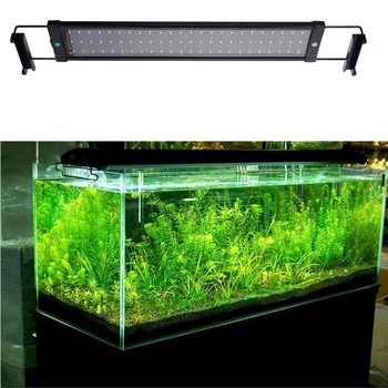 50~70 cm 2 Načini 72 LED Bright Aquarium Fish Tank Smd Led Luči Svetilka Marine Aquarium Led Osvetlitev Aquario