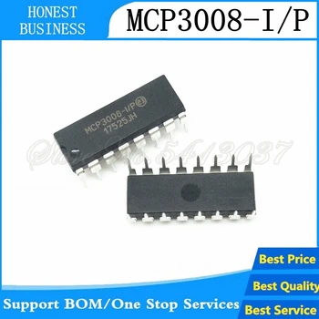 5PCS/Veliko Čipu IC, MCP3008-I/P MCP3008 8-Kanal 10-Bitni A/D Pretvorniki SPI DIP16