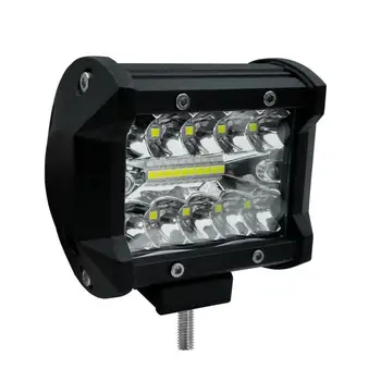 60 W 4-palčni LED delovna Lučka Bar Žarek Spot Poplav Vozne Luči za Meglo Za Offroad Čoln Traktor Tovornjak SUV Luči za Meglo Beli Smerniki