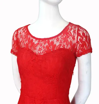 6XL Plus Velikost Obleko Modne Ženske Elegantne Sladko Posveti Iz Čipke Obleko Seksi Stranka Princesa Slim Poletne Obleke Vestidos Rdeča, Modra