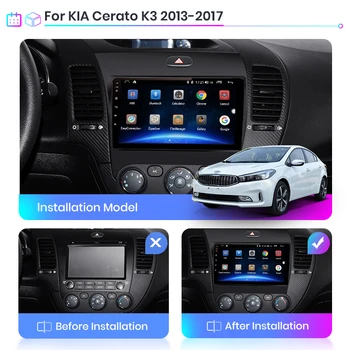 9 Inch Android 9.1 2 Din Avto GPS Navigacija Stereo Multimedijski Predvajalnik za KIA CERATO K3 FORTE 2013 2016 2017 Vodja Enote