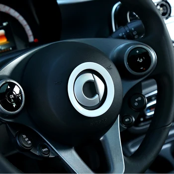 ABS Avto Styling Dekoracijo Obroč volana Krog Nalepke Za Mercedes Smart 453 fortwo forfour-2019