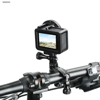 Aluminijasta Kolesa objemka 360-Stopinjski Zasuk Kolo Krmilo Adapter Gori & Vijak Za GoPro Hero 7 6 5 DJI OSMO delovanje Fotoaparata