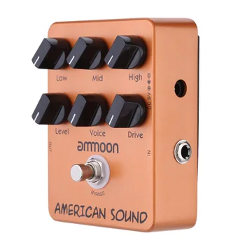 Ammoon AP-13 Ameriški Zvok Amp Simulator Kitara Efekt Pedal, True Bypass Aluminij Zlitine Kitare Dodatki