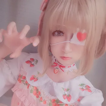 Anime Cosplay Oči Masko Lolita Girls Srčkan Japonski Kopalke Dodatki Kawaii Čipke Nasumice