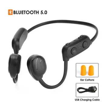AS10 Kostne Prevodnosti Slušalke IPX5 Nepremočljiva Bluetooth 5.0 Slušalke z Mikrofonom za Prostoročno Klicanje na Prostem Športne Slušalke