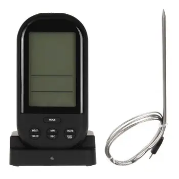 AsyPets Multi-funkcionalne Brezžični Žar Termometer, Elektronski BBQ Kuhinja Hrane OvenThermometer Osvetlitev ozadja Funkcija