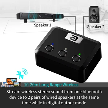 Bluetooth 5.0 Aptx HD LL Nizke Latence Sprejemnik za Brezžične Stereo Zvočna kartica Digitalni Optični RCA Koaksialni Izhod
