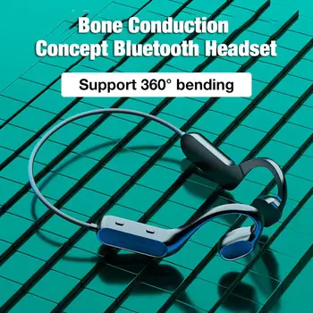 Bluetooth Slušalke Kostne Prevodnosti Bluetooth5.0 Slušalke Nepremočljiva Sweatproof Odprto Uho Stereo prostoročno Z Mikrofonom